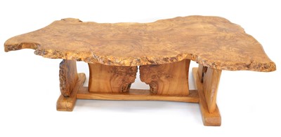 Lot 244 - Tim SteadScottish burr elm coffee table