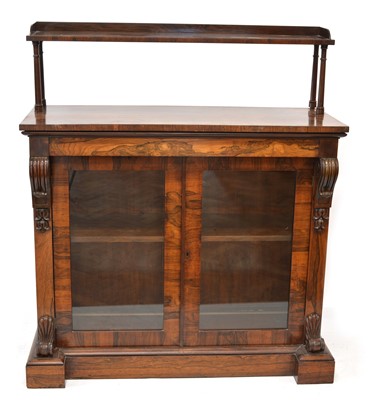 Lot 306 - Victorian rosewood chiffonier