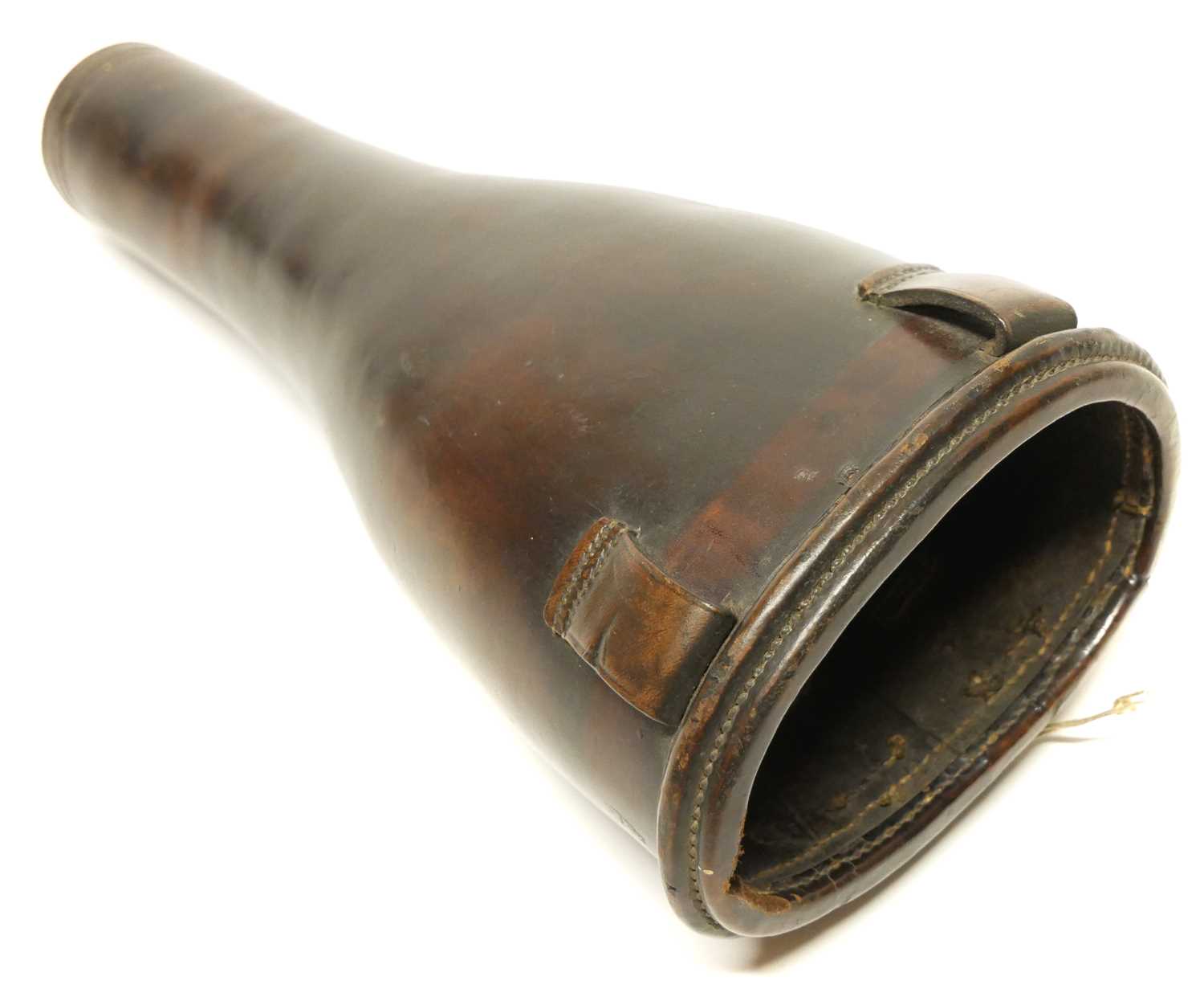 Lot 226 - Leather bucket pistol holster 19th century