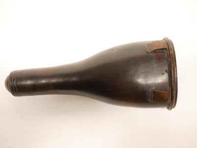 Lot 226 - Leather bucket pistol holster 19th century