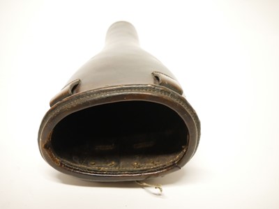Lot 226 - Leather bucket pistol holster 19th century