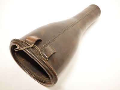 Lot 226 - Leather bucket pistol holster 19th century