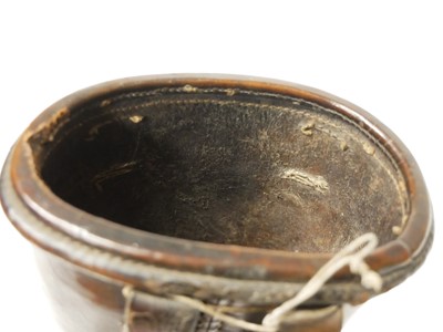 Lot 226 - Leather bucket pistol holster 19th century