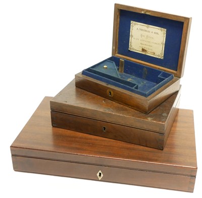 Lot 227 - Three pistol cases