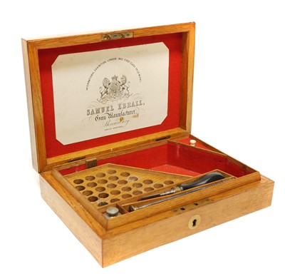 Lot 228 - Samuel Ebrall oak revolver case