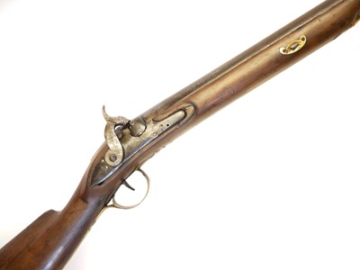 Lot 35 - Percussion 10 bore bank gun by Freeth