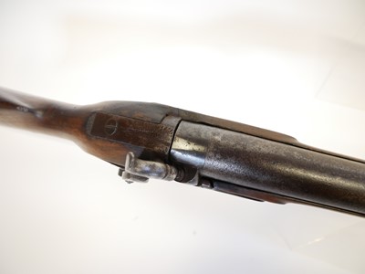 Lot 35 - Percussion 10 bore bank gun by Freeth