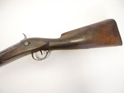 Lot 35 - Percussion 10 bore bank gun by Freeth