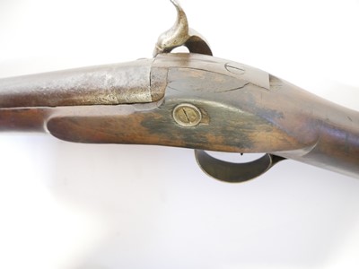 Lot 35 - Percussion 10 bore bank gun by Freeth