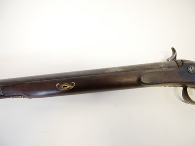 Lot 35 - Percussion 10 bore bank gun by Freeth
