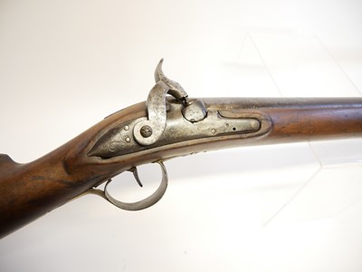 Lot 35 - Percussion 10 bore bank gun by Freeth