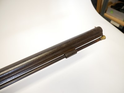 Lot 35 - Percussion 10 bore bank gun by Freeth