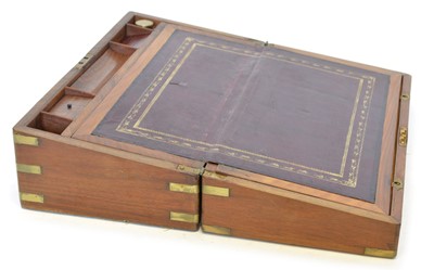 Lot 266 - Walnut writing box