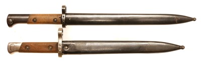 Lot 313 - Two bayonets and scabbards