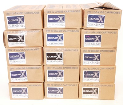 Lot 203 - MORE INFO ADDED READ REPORT 3675 Comp X 12 bore shotgun cartridges LICENCE REQUIRED