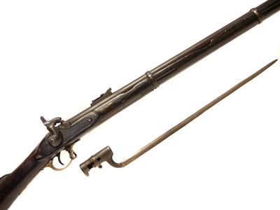 Lot 18 - .577 percussion three band rifle Rifle with bayonet and Guns of the Gurkhas by John Walter