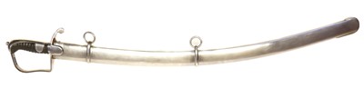 Lot 271 - 1796 pattern light cavalry reproduction sabre and scabbard.