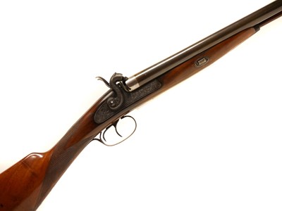Lot 125 - Pedersoli percussion 12 bore double barrel shotgun LICENCE REQUIRED