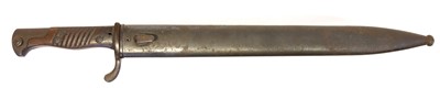 Lot 351 - German WWI 98/05 n.A. butcher bayonet and scabbard