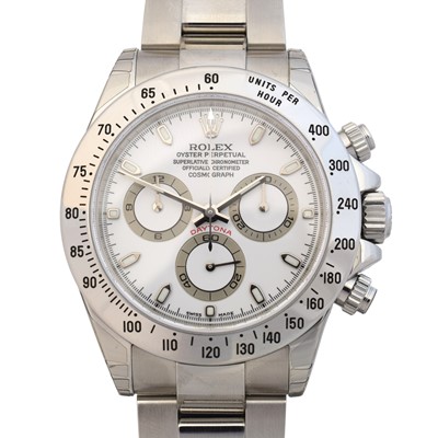 Lot 141 - A stainless steel Rolex Oyster Perpetual Cosmograph Daytona wristwatch