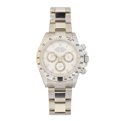 Lot 141 - A stainless steel Rolex Oyster Perpetual Cosmograph Daytona wristwatch