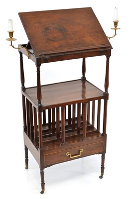 Lot 331 - George III mahogany book stand