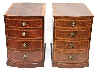 Lot 341 - Mahogany side cabinets.