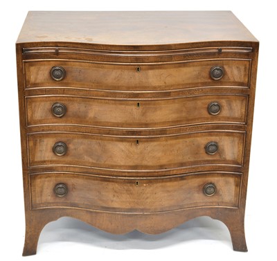 Lot 399 - Mahogany chest of drawers