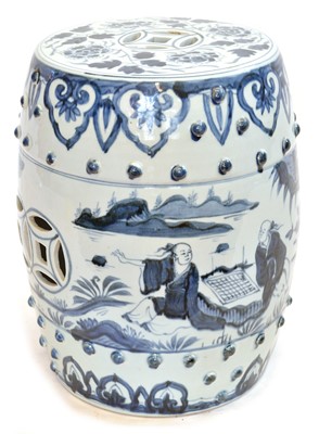 Lot 245 - Chinese porcelain garden seat