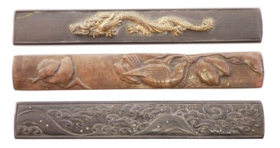 Lot 250 - Three Japanese Kozuka handles