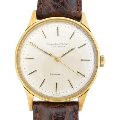 Lot 114 - A 1960s 18ct gold IWC automatic wristwatch