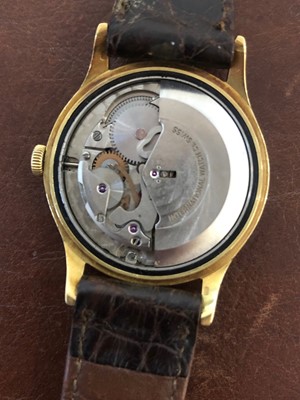 Lot 114 - A 1960s 18ct gold IWC automatic wristwatch