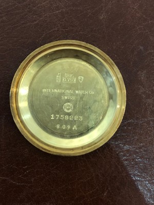 Lot 114 - A 1960s 18ct gold IWC automatic wristwatch