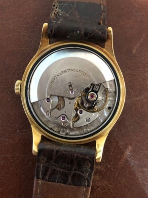 Lot 114 - A 1960s 18ct gold IWC automatic wristwatch