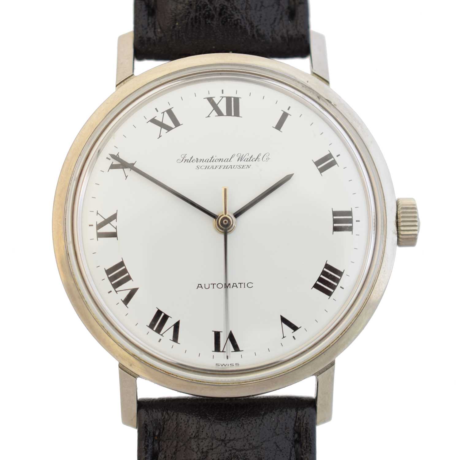 113 - A stainless steel IWC automatic wristwatch, 