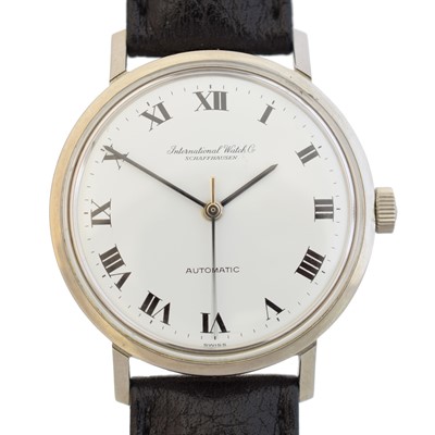 Lot 113 - A stainless steel IWC automatic wristwatch