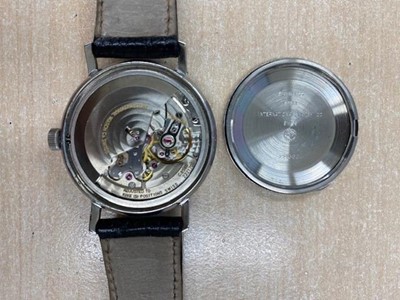 Lot 113 - A stainless steel IWC automatic wristwatch