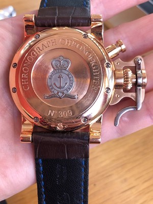 Lot 193 - An 18ct gold Graham Chronofighter Chronograph wristwatch