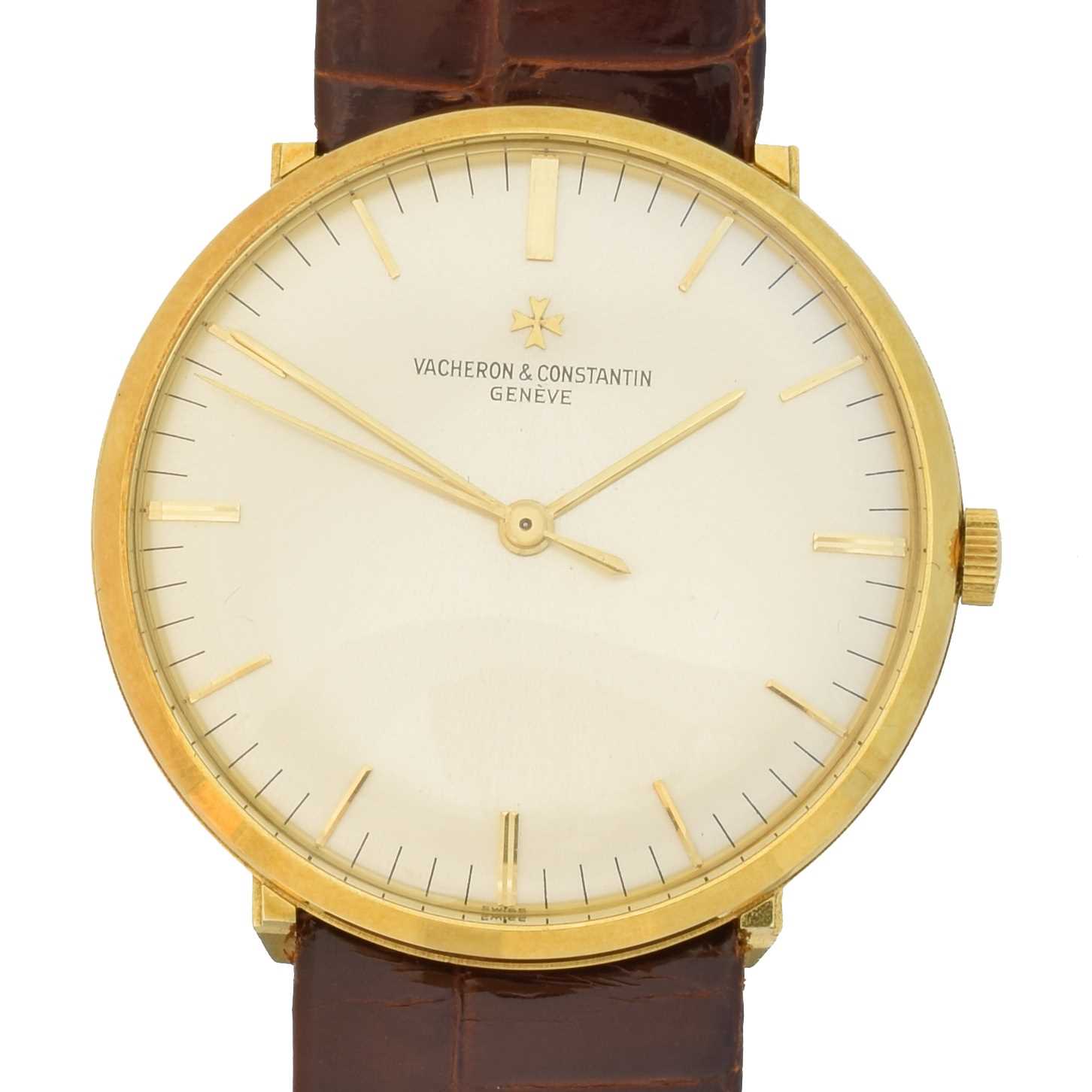 Lot 160 - A 1960s 18ct gold Vacheron & Constantin wristwatch