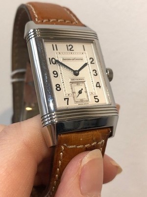 Lot 118 - A Jaeger-LeCoultre Reverso Duoface Wristwatch