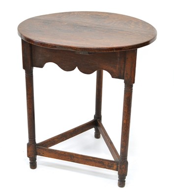 Lot 384 - Late 19th-century oak cricket table