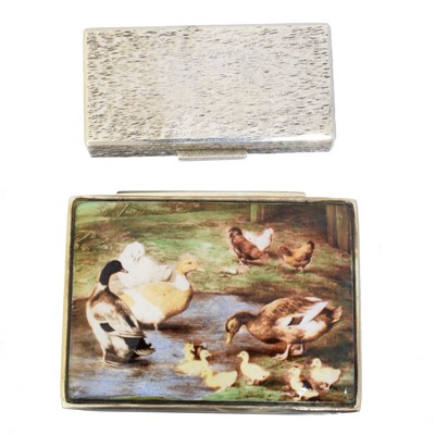 Lot 148 - Two Elizabeth II silver pill boxes