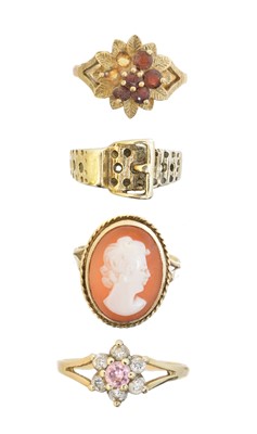 Lot 67 - Four 9ct gold dress rings
