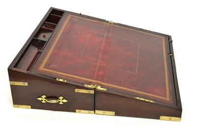 Lot 265 - George III mahogany writing box