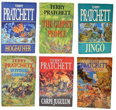 Lot 44e - Hogfather, Jingo, Carpe Jugulum, Small Gods, The Carpet People, Witches Abroad
