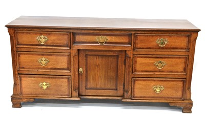 Lot 403 - George III oak dresser base