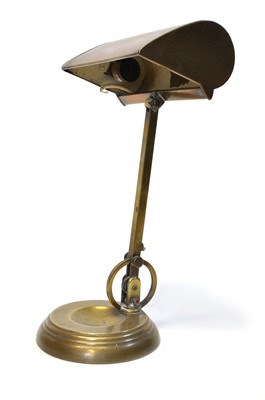 Lot 234 - Mid-century Bankers Lamp