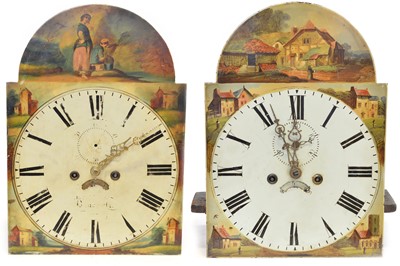 Lot 297 - Two 8-day longcase clock movements