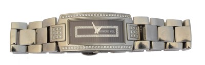 Lot 136 - A ladies stainless steel Raymond Weil 'Shine D' watch