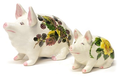 Lot 100 - Two Wemyss pigs